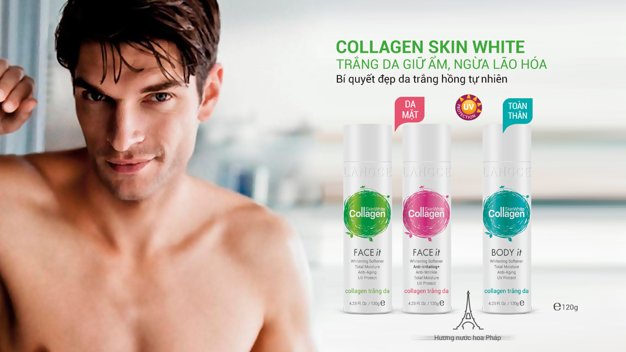 COLLAGEN DƯỠNG TRẮNG, GIỮ ẨM, CHỐNG LÃO HÓA DA
