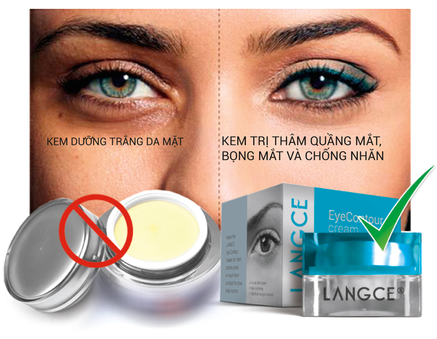 LANGCE KEM NGỪA THÂM QUẦNG MẮT VÀ BỌNG MẮT