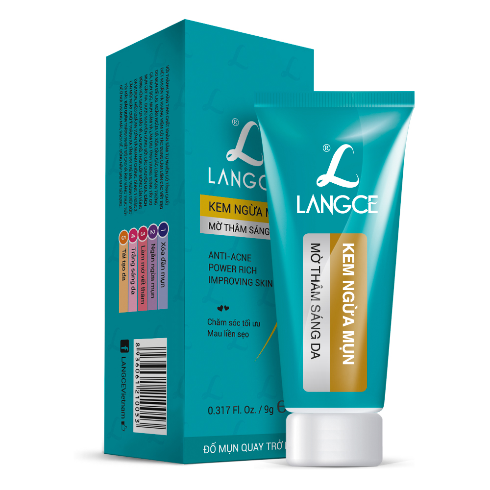 LANGCE Kem trị mụn mờ thâm sáng da