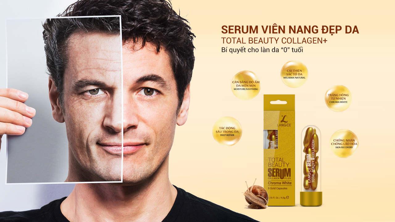 LANGCE SERUM (HUYẾT THANH) VIÊN NANG 24K TRẮNG DA, CHỐNG LÃO HÓA COLLAGEN+ ĐẸP DA