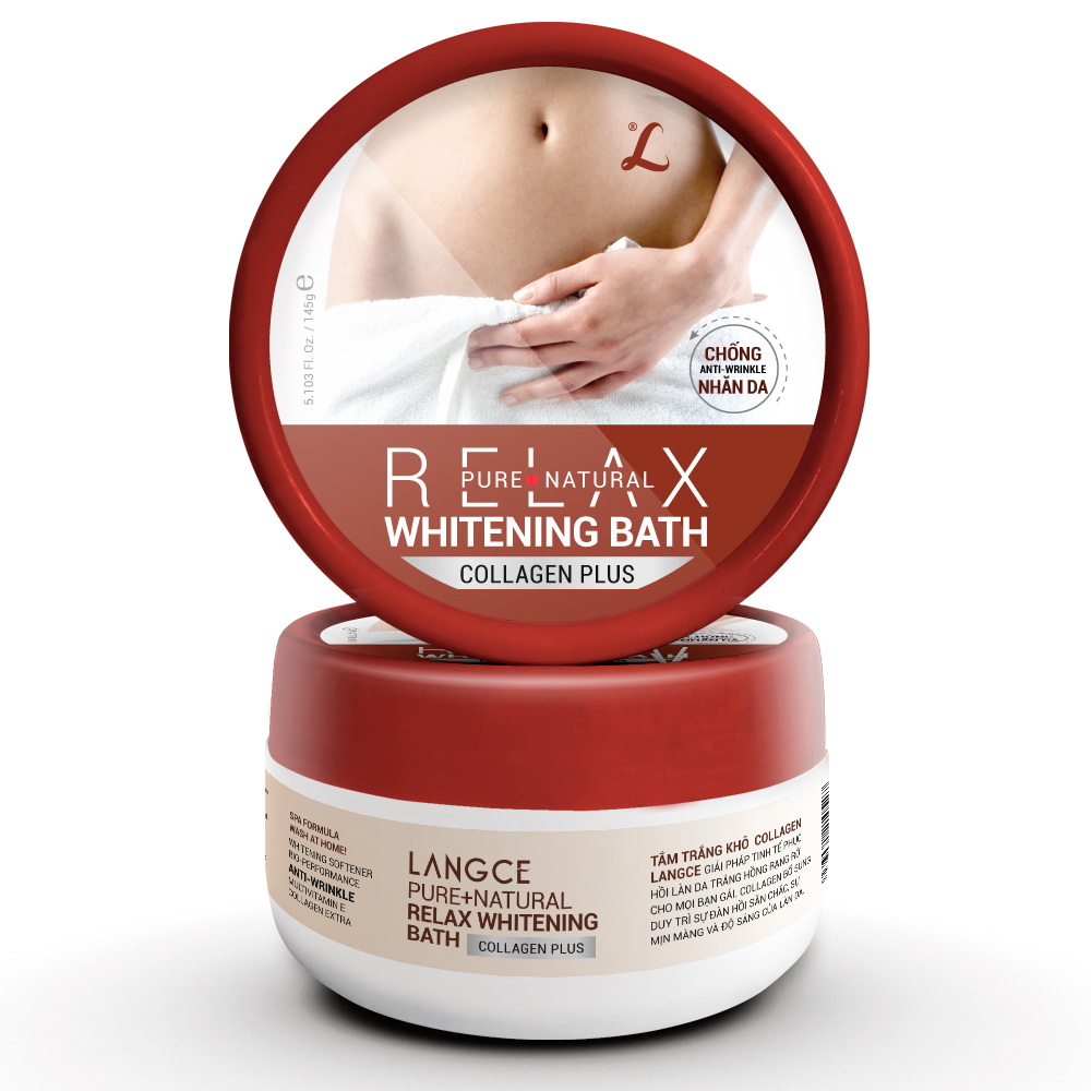 LANGCE - Tắm trắng khô collagen chống nhăn dưỡng da chống nắng