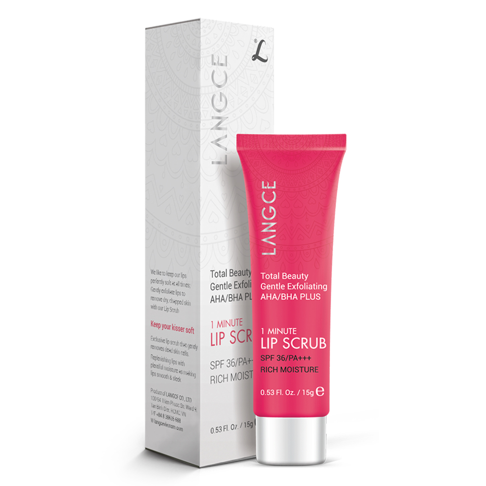 LANGCE TẨY TẾ BÀO CHẾT MÔI AHA/BHA+ KHÔNG HƯƠNG