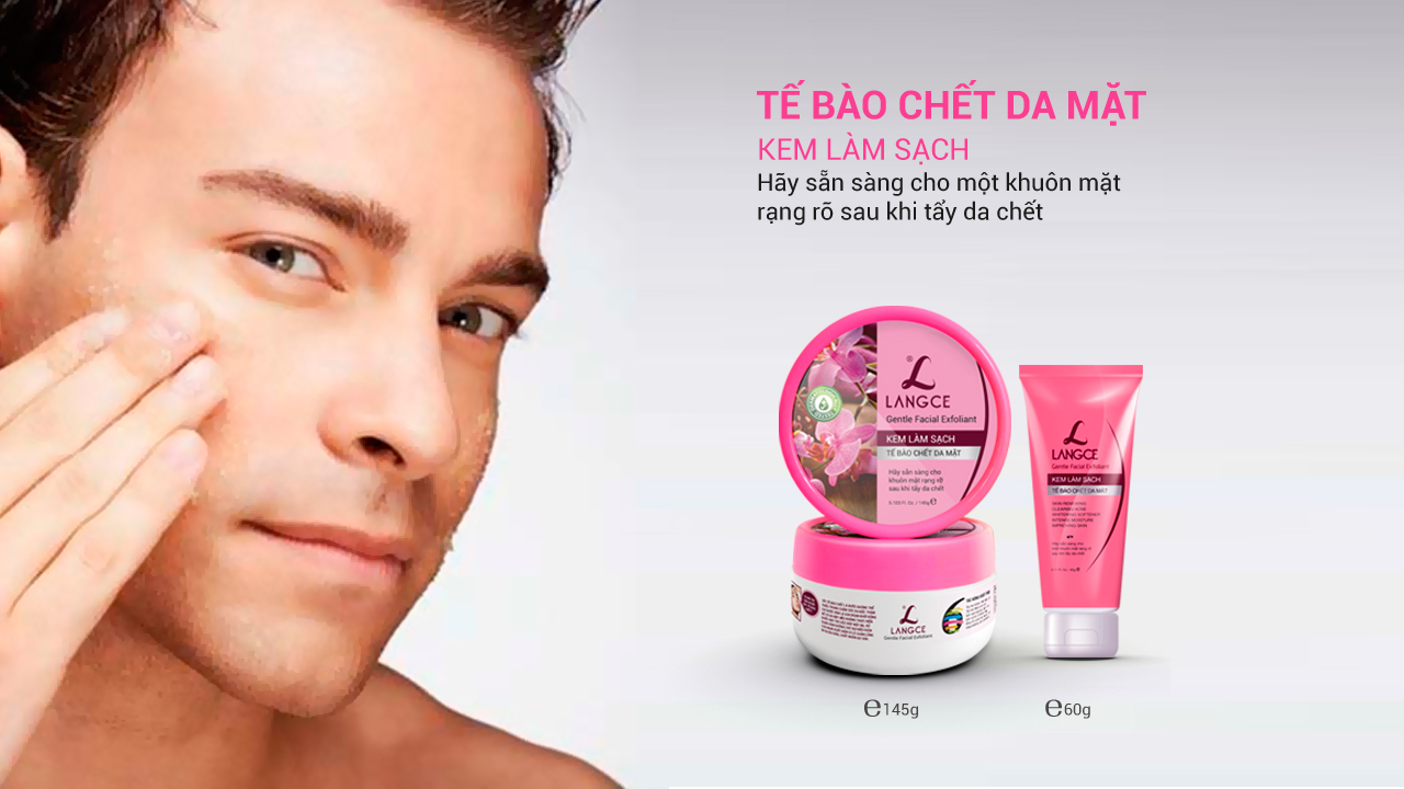 LANGCE Kem tẩy tế bào chết da mặt