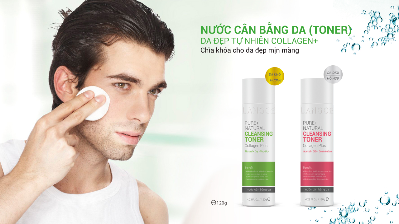 LANGCE NƯỚC CÂN BẰNG DA SINH HỌC COLLAGEN+ ĐẸP DA
